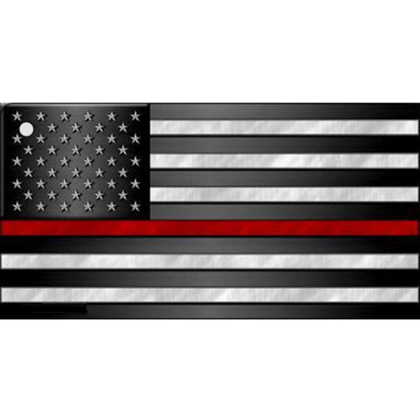 Thin Red Line Flag Key Chain