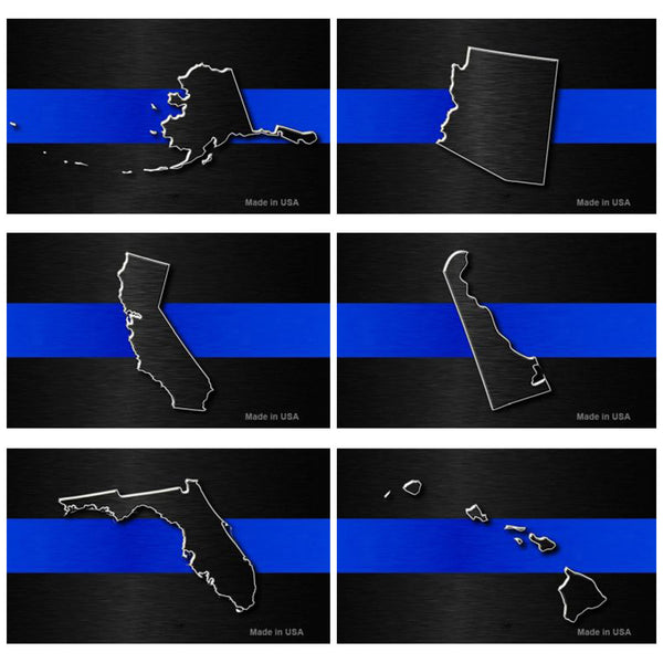 Thin Blue Line State Magnets