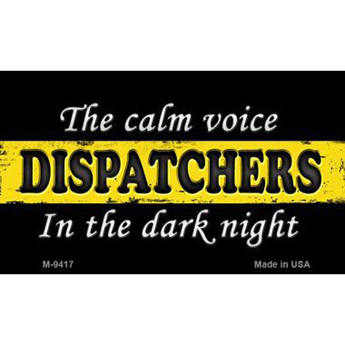 Dispatchers Thin Gold Line Metal Magnet