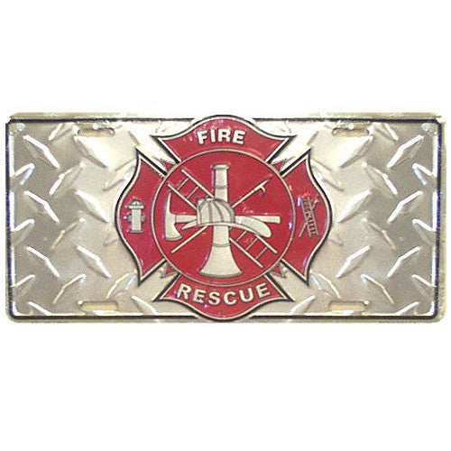 Firefighter License Plate
