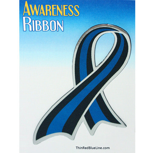 Thin Blue Line Awareness Ribbons
