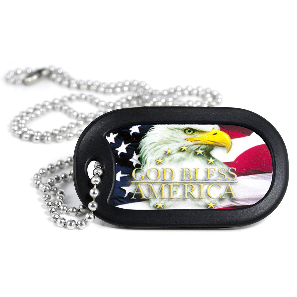 God Bless America Dog Tag