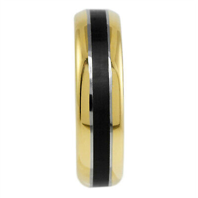 6mm Tungsten Gold Ring 1st Response Memorial Fallen But Not Forgotten Sz 5 - 15