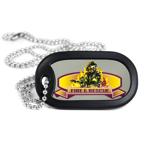 Fire & Rescue Firefighter Dog Tag