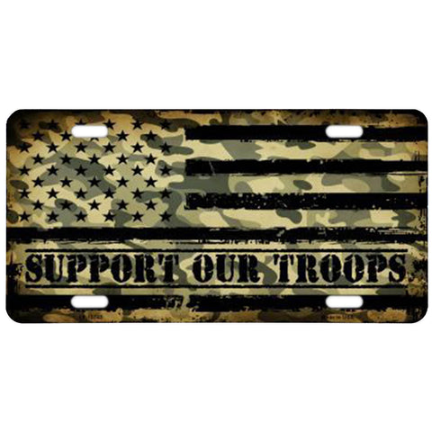 Support Our Troops License Plate