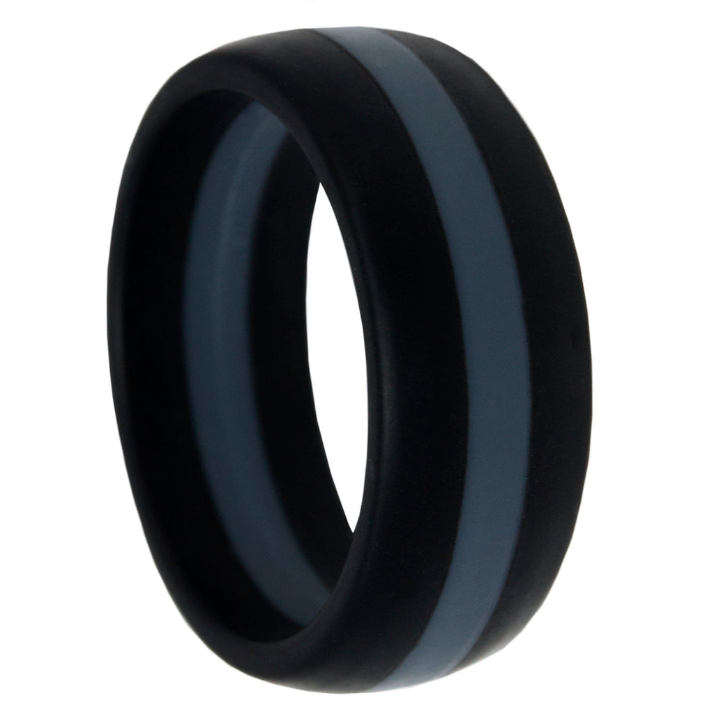 Women's thin blue sales line silicone ring
