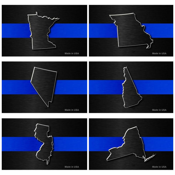 Thin Blue Line State Magnets