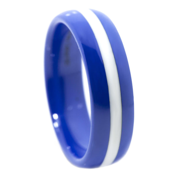 Thin White Line 6mm Ring