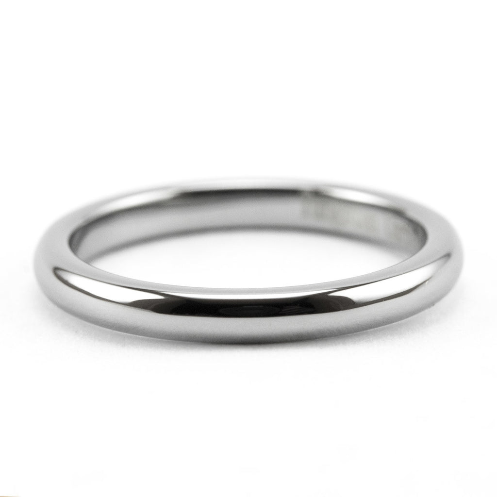 Silver Tungsten Stackable Ring