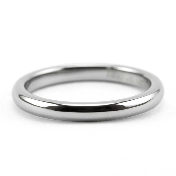 Silver Tungsten Stackable Ring