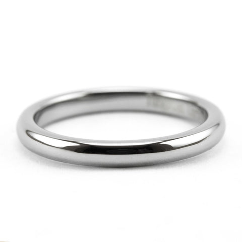 Silver Tungsten Stackable Ring