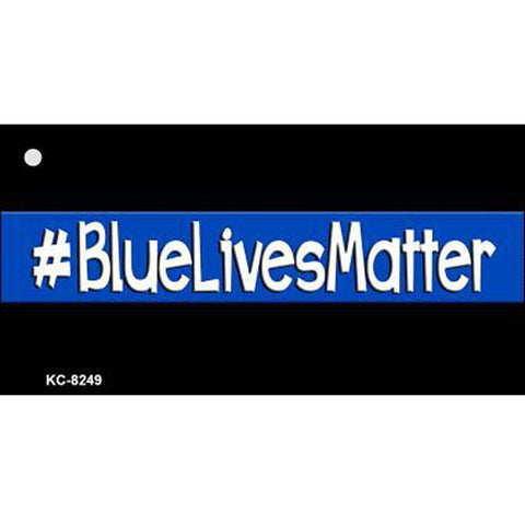Thin Blue Line #BlueLivesMatter Key Chain