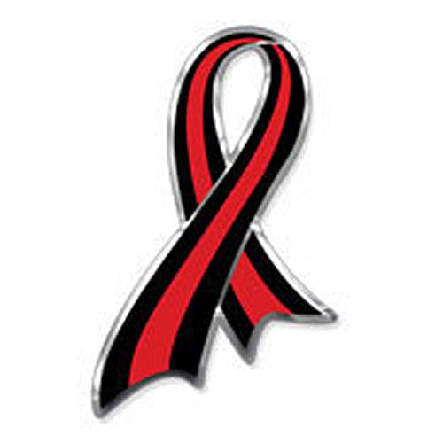 Thin Red Line Ribbon Magnet