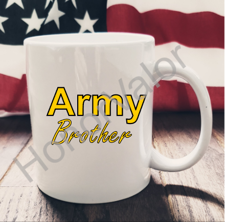 Army Hero Ceramic Mug Custom Personalized Coffee Mug Gift for Family of Hero