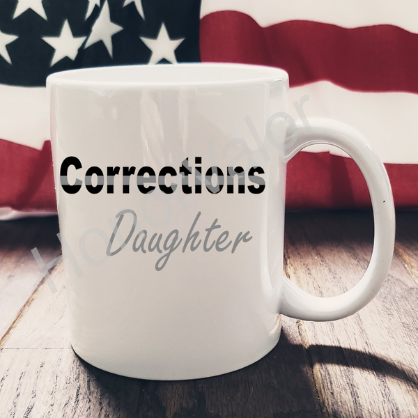 Corrections Officer Hero Ceramic Mug Custom Personalized Coffee Gift Wife Husband Mom Dad Grandma Pap Sister Brother Aunt Uncle USA Made