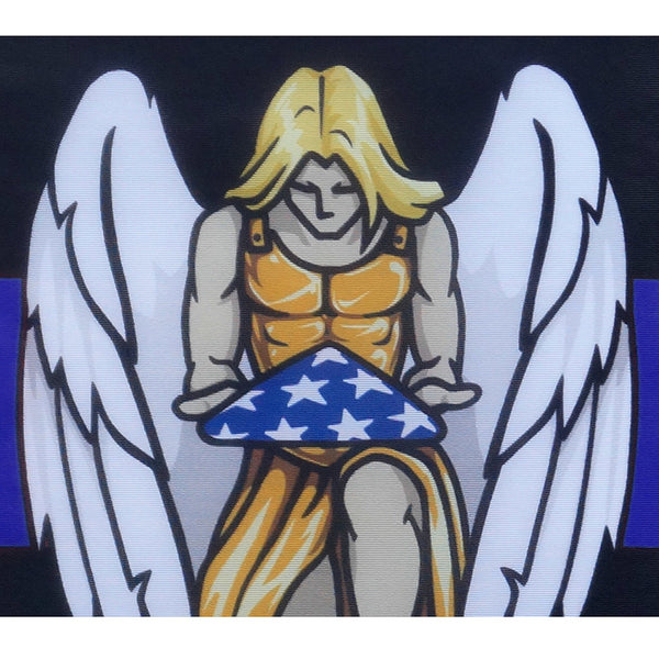 Thin Blue Line LEO Large Memorial Flag