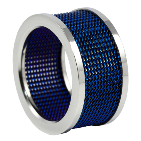 Thin Blue Line Mesh Band