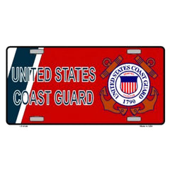 United States Coast Guard Metal License Plate