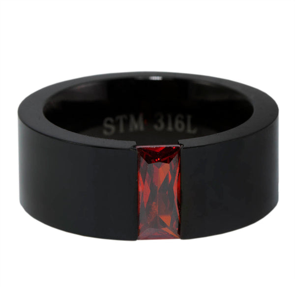 Red Floating Stone Ring